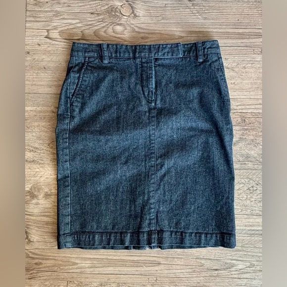 Talbots Skirt Womens 6P Blue Corduroy A Line Pockets - Picture 1 of 6